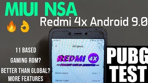 Redmi 4X/4 Santoni | MIUI 11 NASA Android Pie Miui NSA 20.3.26 | Always On Display | English