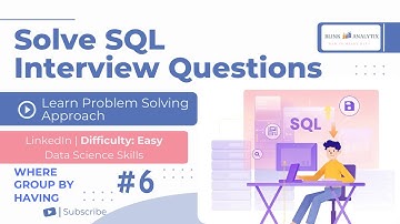 Solve SQL Interview Question | LinkedIn | Difficulty: Easy | Data Science Skills
