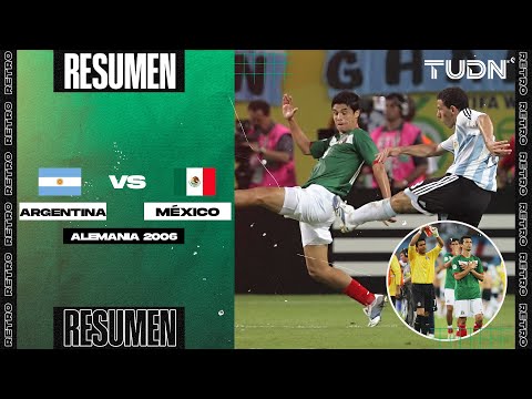 Alemania 2006: ¡EL GOLAZO de Argentina, que ELIMINÓ a México! | Resumen - Argentina 2-1 México