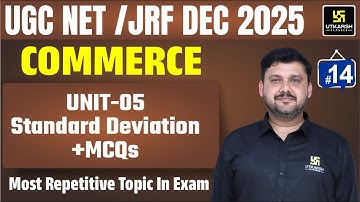 UGC NET JRF Dec 2025 | Paper-2 Commerce |Standard Deviation| #14 | Utkarsh UGC NET JRF | Yogesh Sir