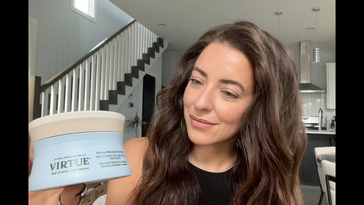 Virtue scalp treatment review on coarse dry hair. YouTube