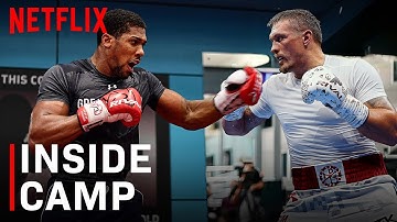 INSIDE CAMP: Anthony Joshua Training With Oleksandr Usyk Before Jake Paul Fight