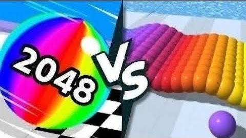 Part-27: BallRun 2048 Merge Number vs Canvas Run all levels iOS Android gameplay #cutiepie22yt