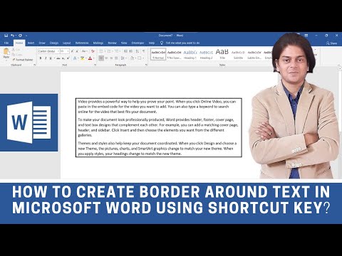 Bagaimana Cara Membuat Batas di Sekitar Teks di Microsoft Word Menggunakan Tombol Pintasan?
