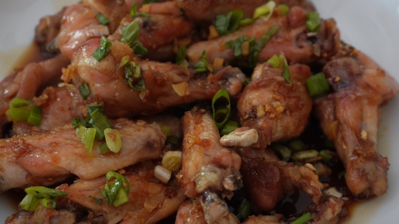 Crispy Soy Garlic Ginger Chicken Wings Great for Super Bowl!! YouTube