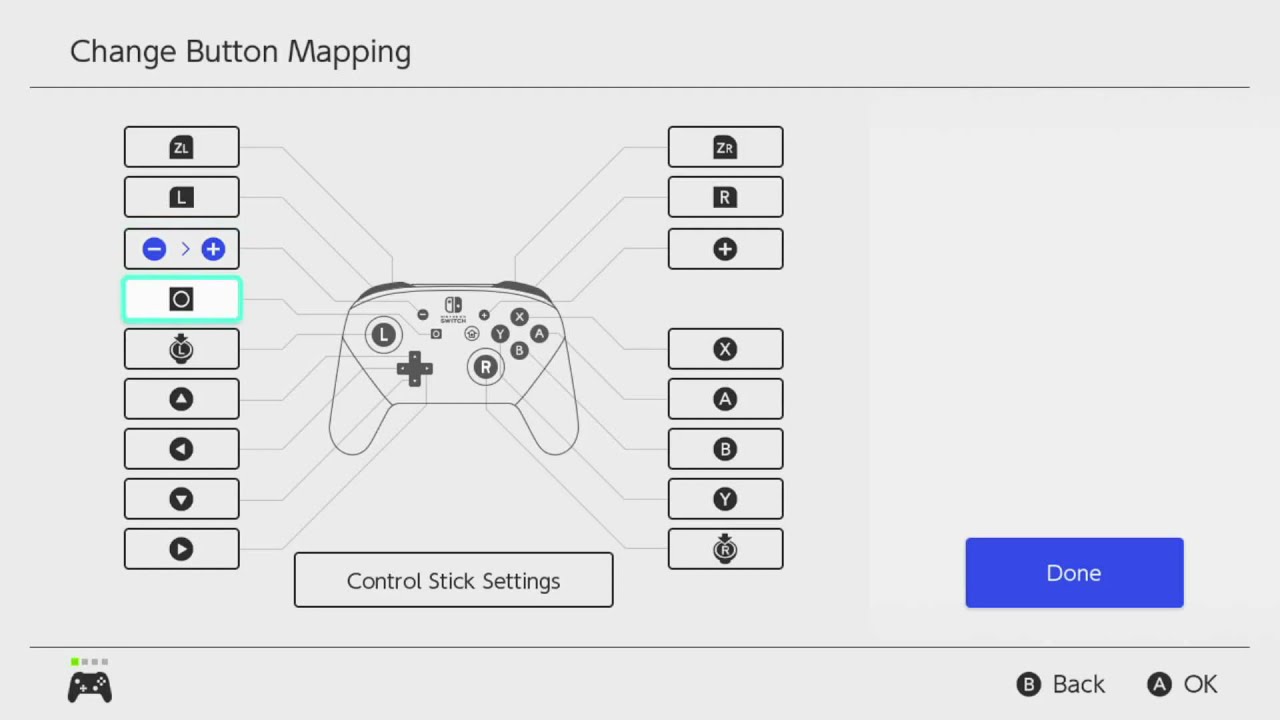 Switch: Button mapping YouTube
