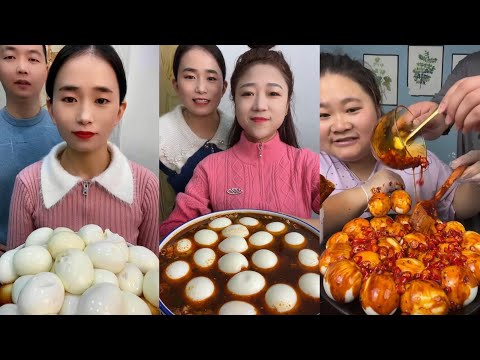 Chinese Mukbang Eating Boiled Eggs Challenge Mukbang Haşlanmış Yumurta Yeme Eating Sounds 먹방 Asmr