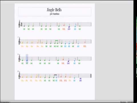 Jingle Bells Note Per Bambini Youtube