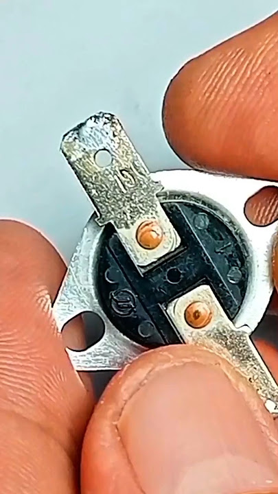 Thermostat with bimetal disk.#thermostat #bimetal #temperaturesensor #viralshorts