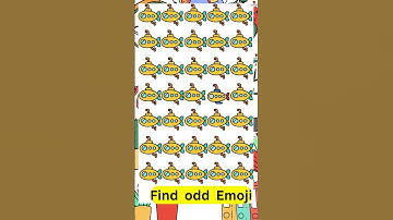🎮 Spot the Odd One Out! 🧠  Emoji Puzzle Challenge #BrainTeaser #PuzzleFun #emoji #emojichallenge
