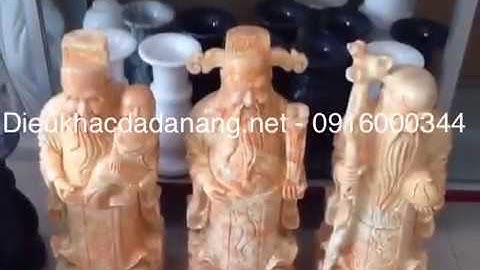 Tượng phúc lộc thọ bằng đá non nước đà nẵng đẹp - 0916000344