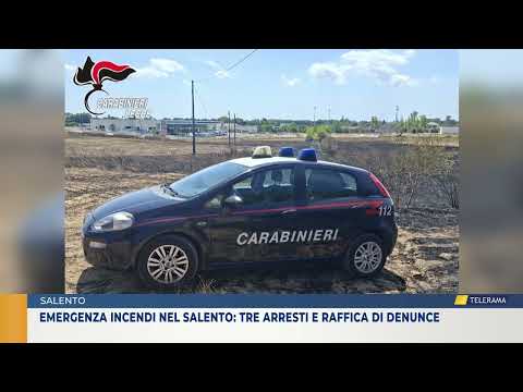 Video Emergenza incendi nel Salento: tre arresti e raffica di denunce