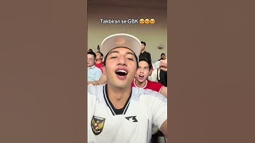 Suporter takbiran di stadion indonesia#fbpro #reel #jangkauanluas #monetisasi #pengikut @sorotan