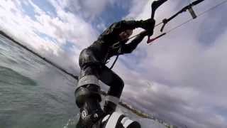 20140216 Epplesee Kitesurfing
