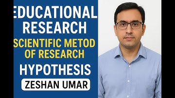 Scientific Method of Research | Hypothesis Explained with Examples | Zeshan Umar