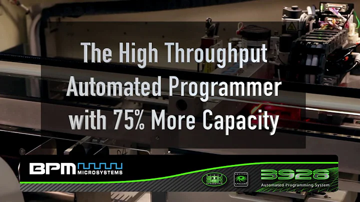 The 3928: The Small Footprint/High Throughput Automated Programmer with up to Seven Sites/28 Sockets