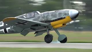 Bf-109 G6 Full Landing Approach (Windy Conditions)