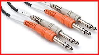 Hosa CSS-203 Dual 1/4" TRS to Dual 1/4" TRS Stereo Interconnect Cable, 3 Meters