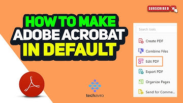 How to make adobe acrobat default 2025