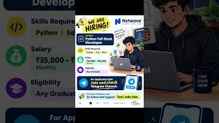 Nxtwave Hiring Python Developers  | Freshers Jobs | Software Jobs | Tech Jobs | Full Stack Developer