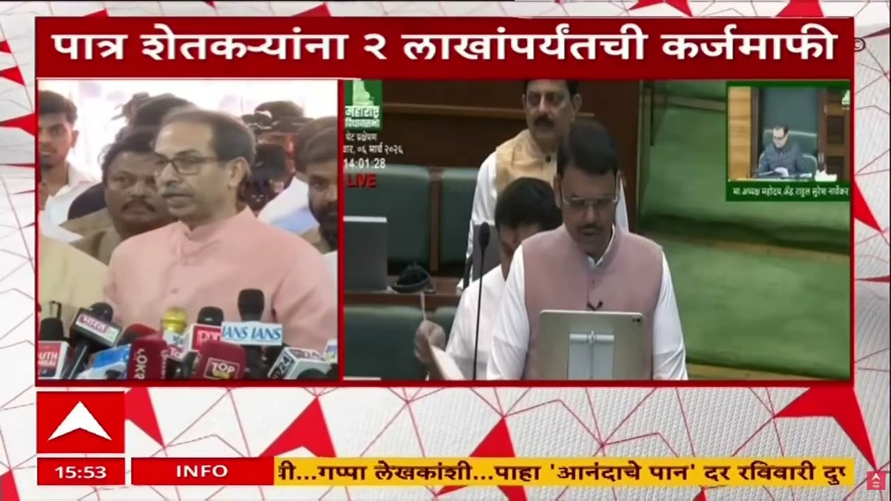 Uddhav Thackeray on KarjMafi : शेतकऱ्यांचा सातबारा अजूनही कोरा केलेला नाही- उद्धव ठाकरे