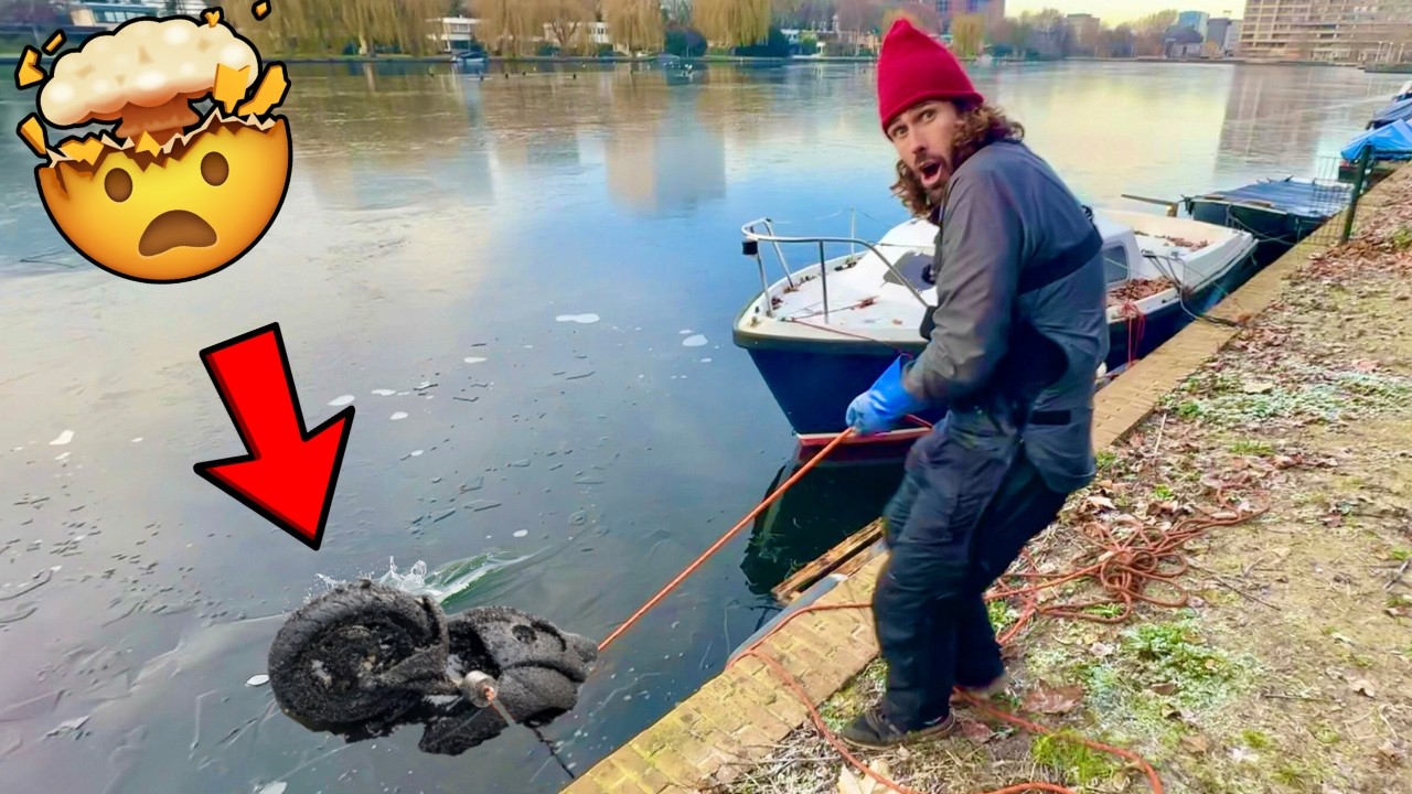 ¡Pesca con imán en una Ámsterdam Congelada ! ¡Lo que encontramos es increíble!