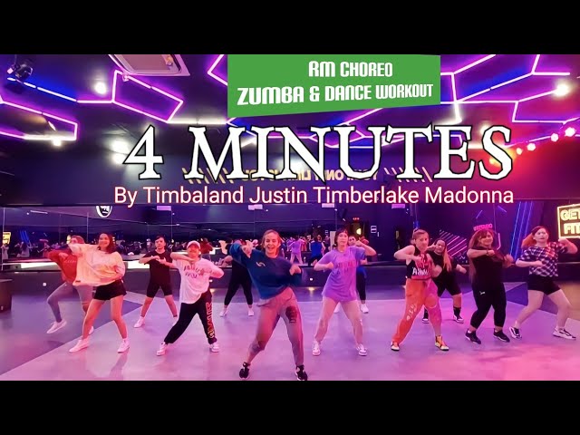 4 MINUTES - TIMBALAND , MADONNA , JUSTIN TIMBERLAKE | RM CHOREO ZUMBA & DANCE WORKOUT class=