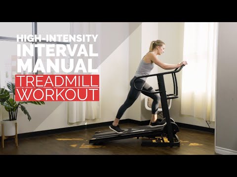 High-Intensity Manual Treadmill Interval Walking Workout