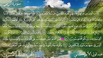 سورة الزمر كاملة بصوت الشيخ عبدالولي الأركاني