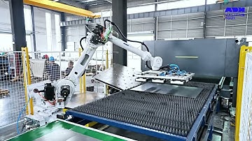 Fiber Laser Cutting Machine with Robotic Loading and Unloading ULE4020-6KW
