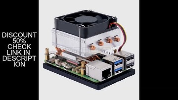 Geeekpi Low-Profile Plus CPU Cooler for Raspberry Pi 5 CPU Fan
