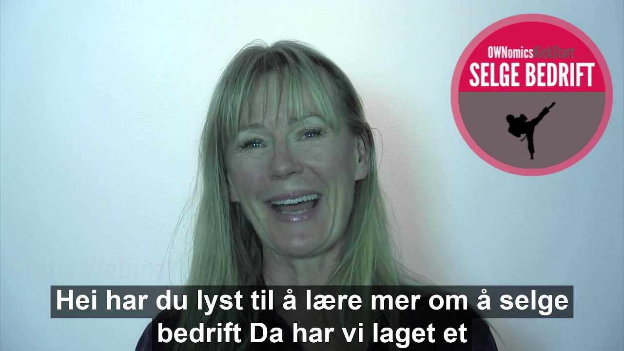 OWNomics Kickstart Salg bedrift - webinar - YouTube