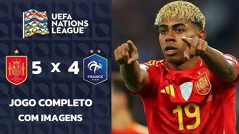 ESPANHA X FRANÇA AO VIVO E COM IMAGENS | NATIONS LEAGUE 24/25