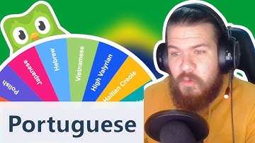 Speedrunning another RANDOM LANGUAGE on Duolingo