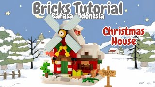 CHRISTMAS EDITION!! Building Bricks Windmill Little House K476 | Tutorial Lego Mini