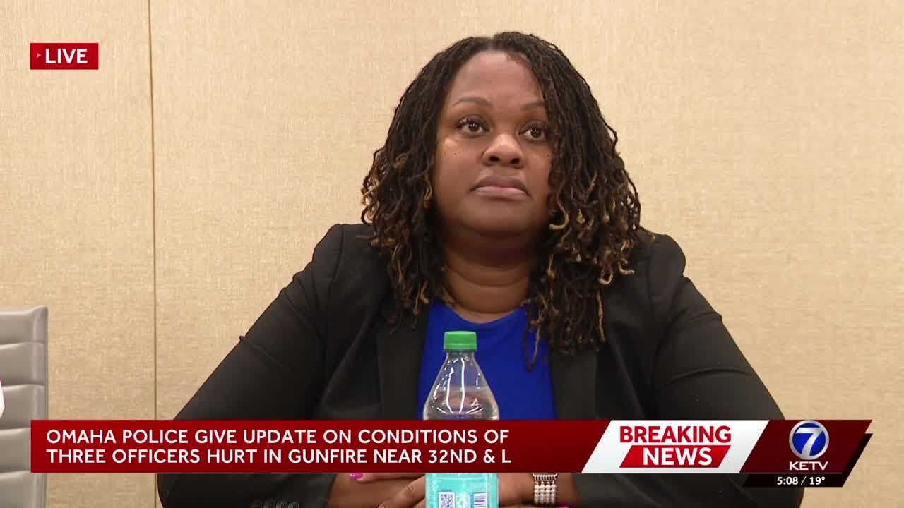 Omaha police give update on officers injured in shooting at gas station ...