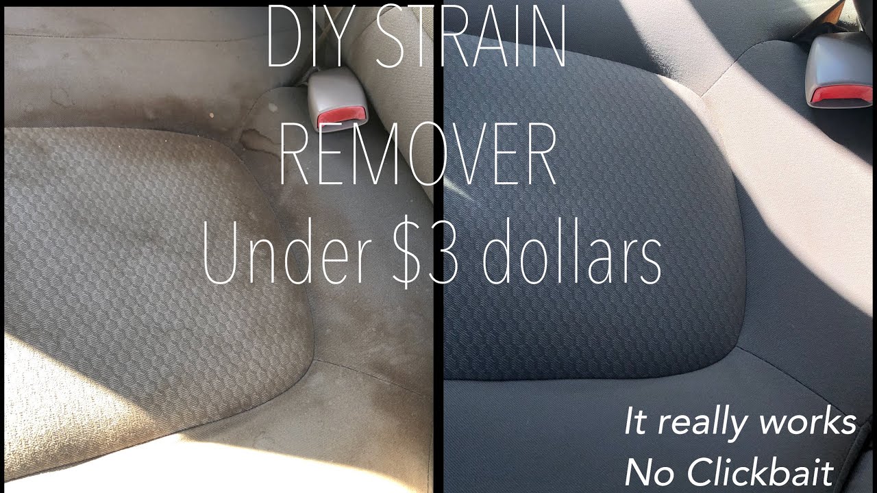 How to DIY Car Upholstery Stain Remover