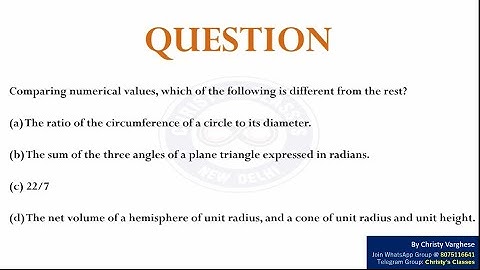 A question on finding the odd one out | CSIR-NET DEC 2016 | General Aptitude | July Mary Mathew