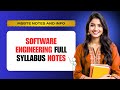 Software Engineering (315323) Full Syllabus Notes | MSBTE K-Scheme | Diploma IT &amp; CO | Free PDF