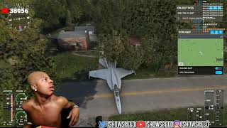 ISHOWSPEED CRASHED HIS  PLANE INTO HIS  HOUSE IN FLIGHT SIMULATOR screenshot 4