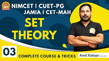 Set Theory L-03 | NIMCET Maths | Class 11 | Amit Katiyar | Maarula Classes