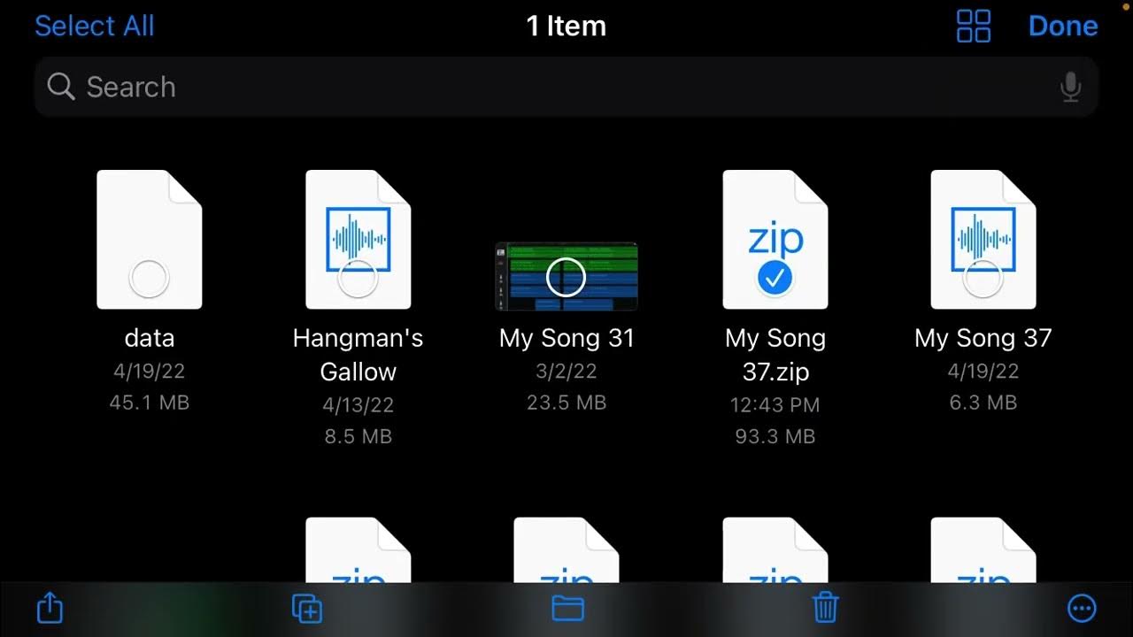 How to compress and share GarageBand “project” via email YouTube