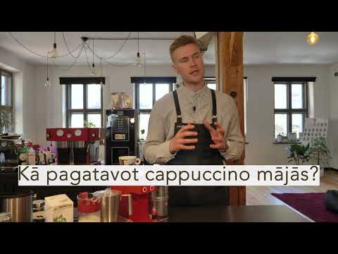 Video: Kā Pagatavot Kapučīno Kafiju
