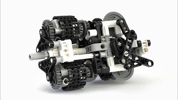 Lego Technic Differential CVT Transmission - Minigun Gearbox - Lego Technic Mastery