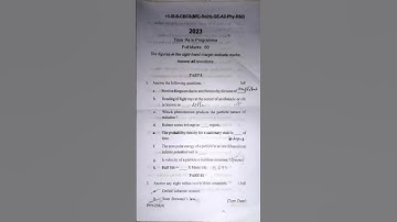 +3 3rd semester Utkal university physics (GE-2) question paper 2023 #viral #utkaluniversity 👍..