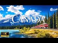 FLYING OVER CANADA (4K Video UHD) - Relaxing Music With Stunning Beautiful Nature For Stress Relief