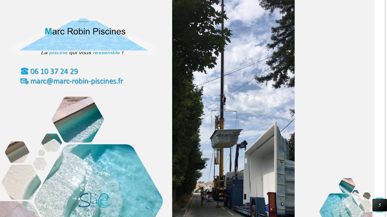 Mise en place par 🏊Marc Robin Piscines 🏊 d'une piscine modèle Star 6 sur Villenave d'Ornon (33).