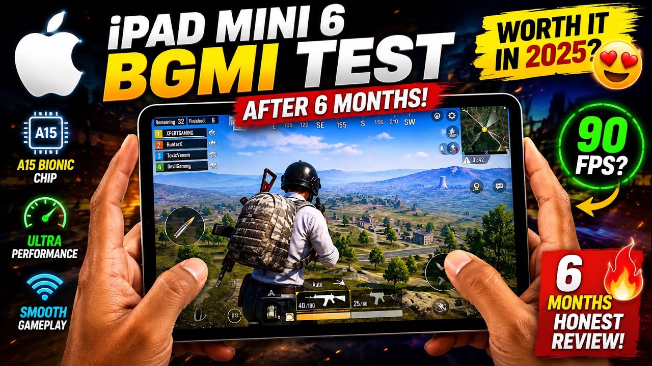Apple iPad Mini 6 PUBG Test or REVIEW After 6 MONTHS in 2022 - YouTube