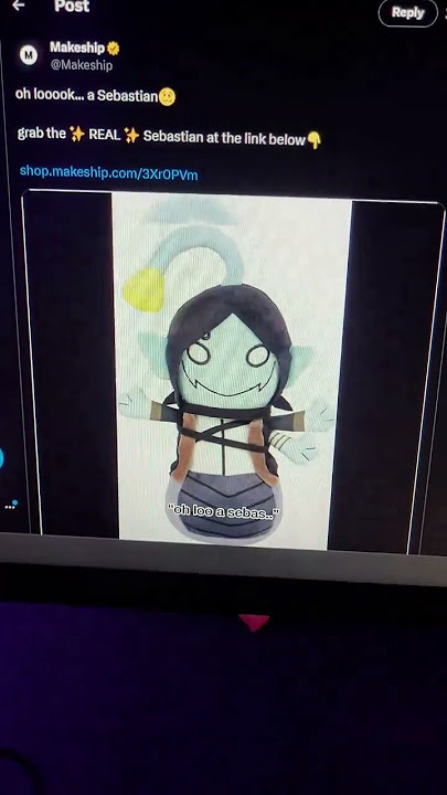 GetGianni got wrong sebastian solace plushie