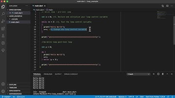 Dart Flow Control - Loops